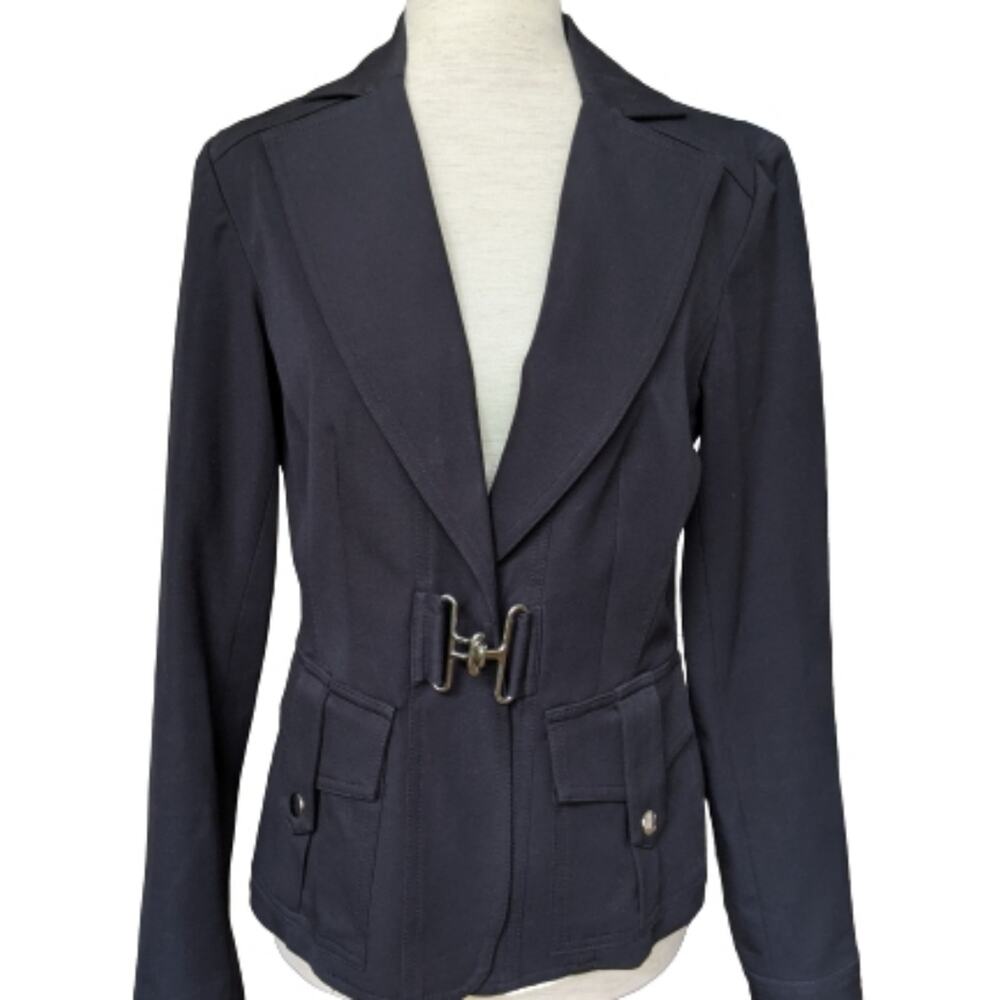 Donna Degnan Blazer Jacket Black Size 4